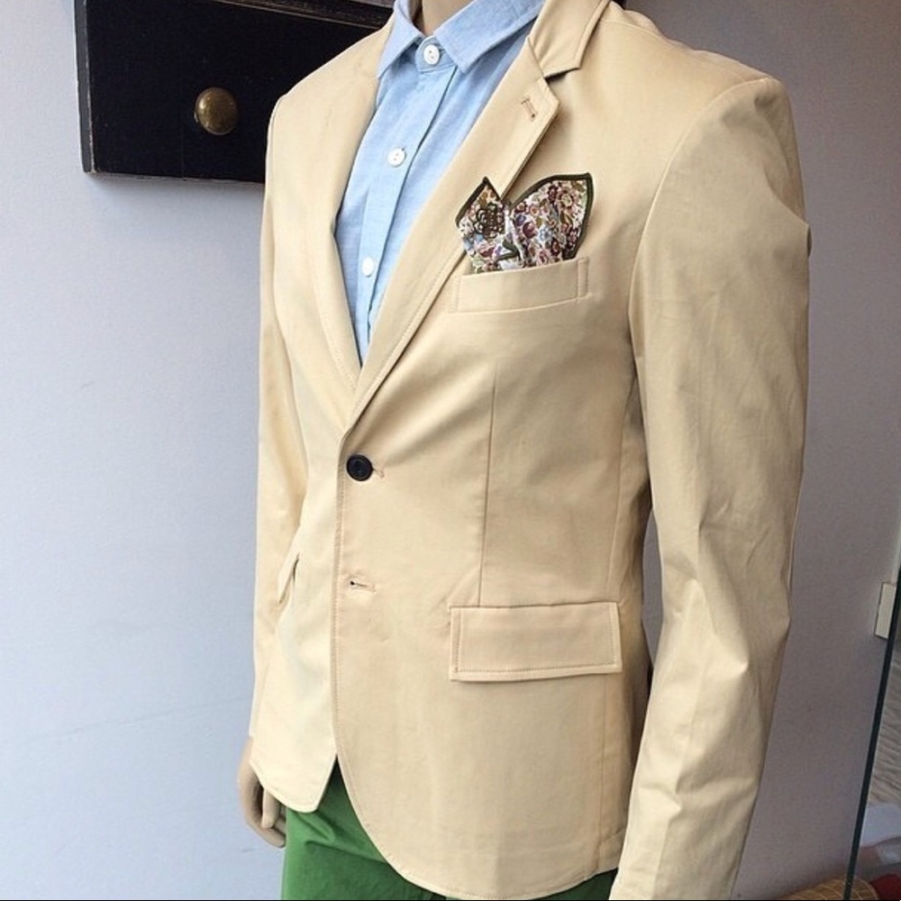 Jachs Two Button Khaki Blazer